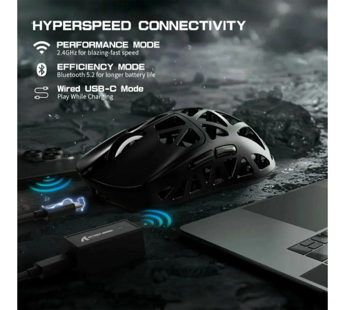 Мышь беспроводная игровая Attack Shark R2 black