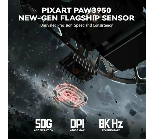 Мышь беспроводная игровая Attack Shark R2 black