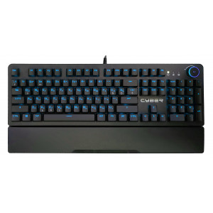 Клавиатура проводная механическая игровая CYBER GB67 RU/TM BLUE SWITCHES