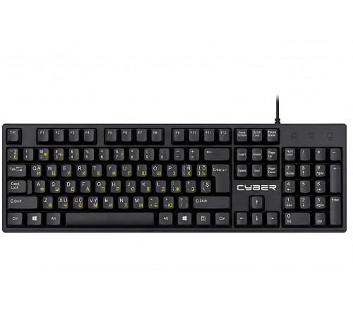 Клавиатура проводная офисная CYBER T15 ENG/RU/TM