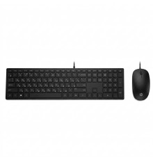 Клавиатура и мышь проводные офисные HP 310 черный ENG/RU