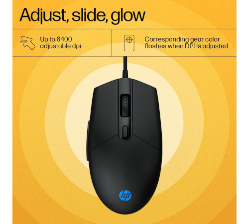Клавиатура и мышь проводные игровые HP KM300F LED