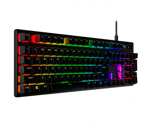 Клавиатура проводная механическая игровая HyperX ORIGINS PBT черная LED
