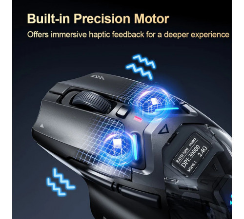 Мышь беспроводная игровая Inphic IN9 ULTRA Wired/BT/2.4Hz