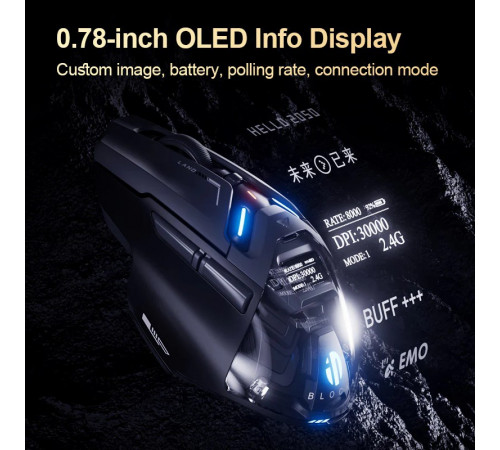 Мышь беспроводная игровая Inphic IN9 ULTRA Wired/BT/2.4Hz