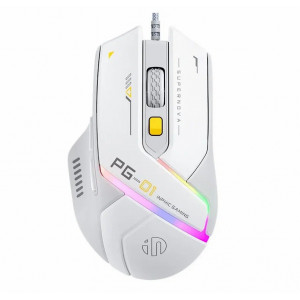 Мышь проводная игровая Inphic PG1 white
