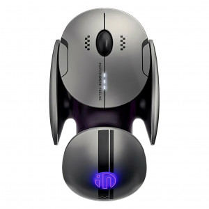 Мышь беспроводная игровая бесшумная Inphic X2 V2 Interstellar Edition (BT/2.4Hz)