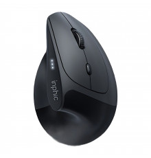 Мышь беспроводная игровая бесшумная вертикальная Inphic X9 pro (Wired/BT/2.4Hz)