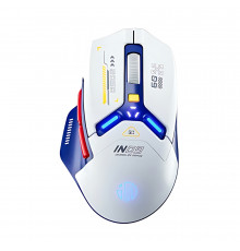 Мышь беспроводная игровая Inphic IN9 (Wired/BT/2.4Hz) White