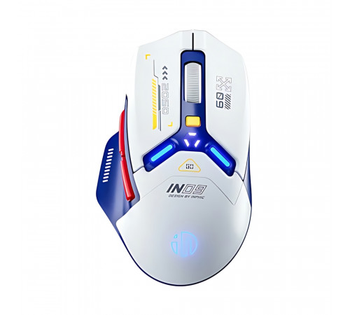 Мышь беспроводная игровая Inphic IN9 (Wired/BT/2.4Hz) White