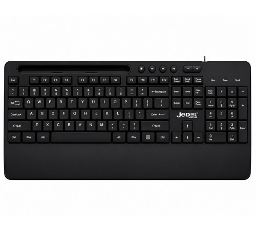 Клавиатура проводная офисная Jedel K27 black