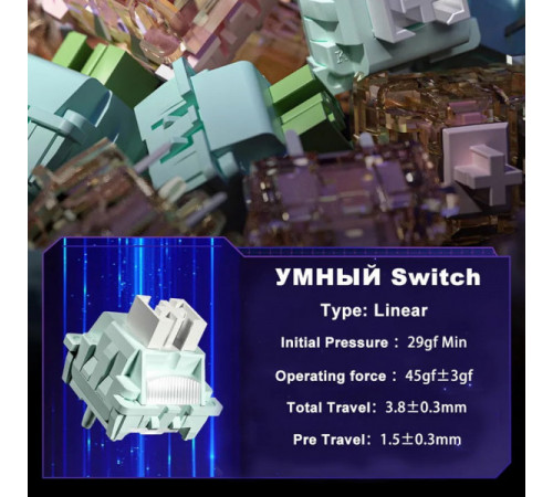 Клавиатура беспроводная механическая игровая LEOBOG AMG 65 Eng