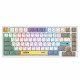 Клавиатура проводная механическая игровая Onikuma G58 (Tea axis) 82key white