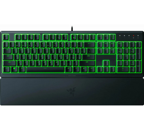 Клавиатура проводная мембранная игровая RAZER ORNATA V3 X черная LED