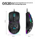 Мышь проводная игровая T-Wolf G520 LED