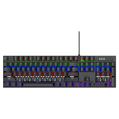 Клавиатура проводная механическая игровая T-Wolf T17 LED RU/ENG