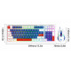 Клавиатура и мышь проводные игровые T-Wolf TF610 LED white