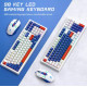 Клавиатура и мышь проводные игровые T-Wolf TF610 LED white