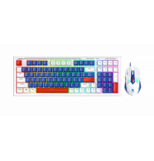 Клавиатура и мышь проводные игровые T-Wolf TF610 LED white