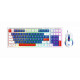 Клавиатура и мышь проводные игровые T-Wolf TF610 LED white