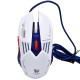 Клавиатура и мышь проводные игровые T-Wolf TF610 LED white