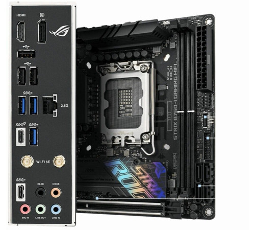 Материнская плата LGA1700 B760-I Gaming Asus Rog Strix ITX 2xDDR5 Wi-Fi mini