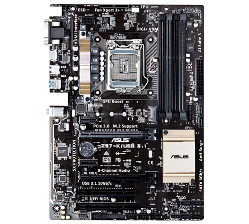 Материнская плата LGA1150 Z97-K Asus 4xDDR3 Б/У