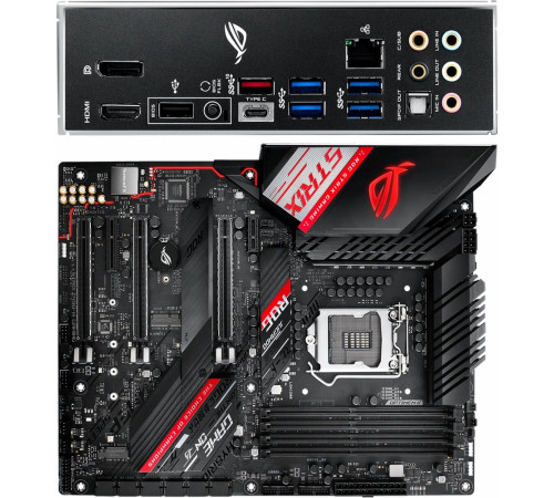 Материнская плата LGA1200 Z490 Asus Rog Strix H Gaming 4xDDR4 Б/У