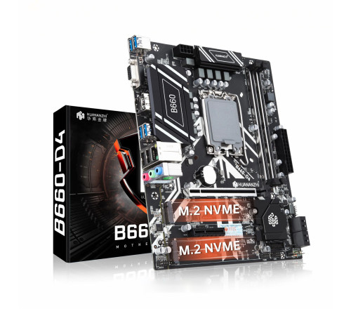 Материнская плата Huananzhi B660-D4 LGA 1700 2xDDR4