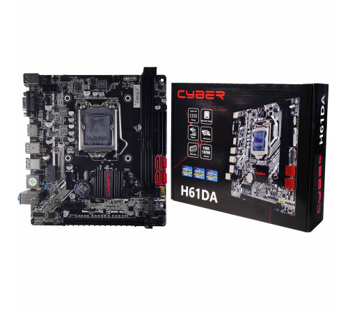 МАТЕРИНСКАЯ ПЛАТА CYBER H61 LGA 1155 2XDDR3