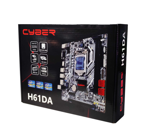 МАТЕРИНСКАЯ ПЛАТА CYBER H61 LGA 1155 2XDDR3