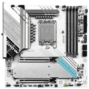 Материнская плата LGA1700 Z790M JGINYUE Snow Dream 4xDDR4 Б/У