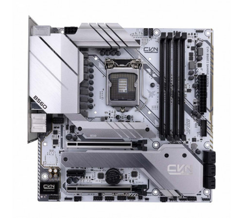 Материнская плата LGA1200 B560 CVN GAMING FROZEN V20 White 4xDDR4 Wi-Fi Б/У