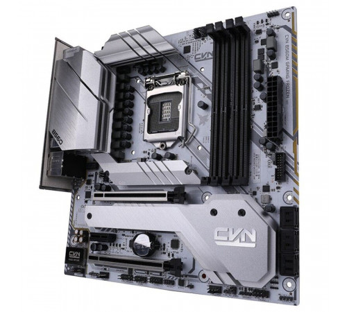 Материнская плата LGA1200 B560 CVN GAMING FROZEN V20 White 4xDDR4 Wi-Fi Б/У