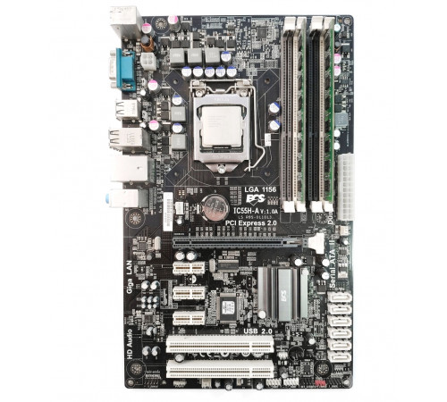 Материнская плата LGA1156 | ECS | IC55H-A | i5-760 | 2GB+2GB Б/У