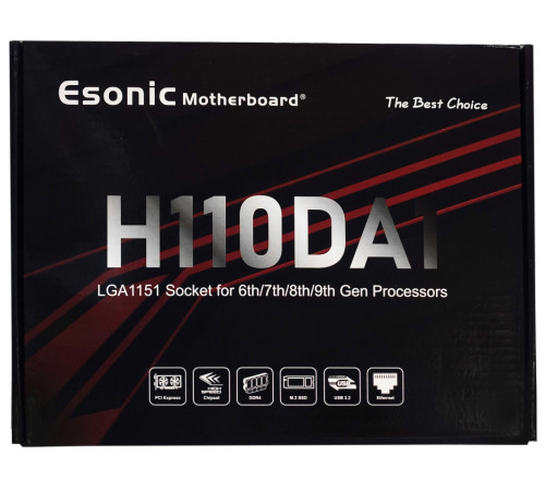 Материнская плата LGA1151 / 1151v2 H110 Esonic 2xDDR4