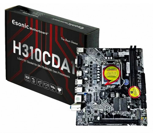 Материнская плата LGA1151 / 1151v2 H310 CDA1 Esonic 2xDDR4