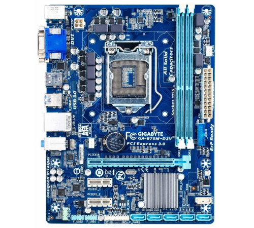 Материнская плата LGA1155 B75 Gigabyte 2xDDR3 Б/У