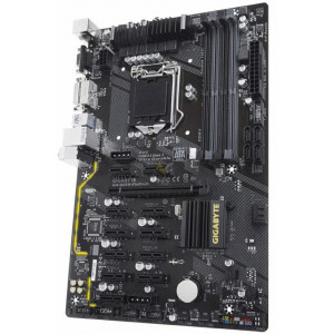 Материнская плата LGA1151 GA-B250-Fintech Gigabyte 12xPCIe 4XDDR4 Б/У