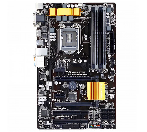 Материнская плата LGA1150 H97 Gigabyte 4xDDR3 Б/У