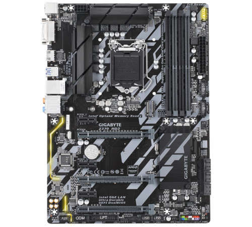 Материнская плата LGA1151v2 Z370 HD3 GIGABYTE 4xDDR4 6xPCI Б/У