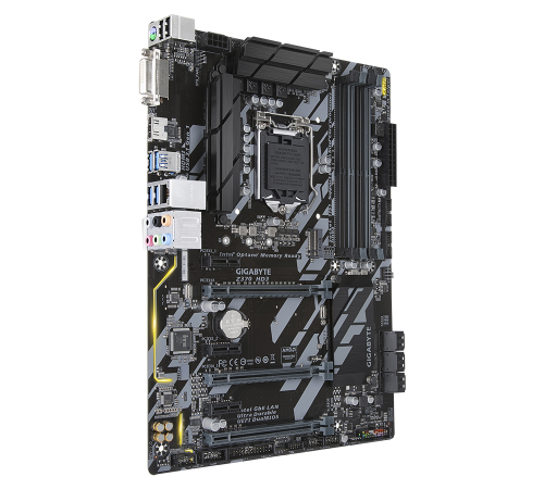 Материнская плата LGA1151v2 Z370 HD3 GIGABYTE 4xDDR4 6xPCI Б/У