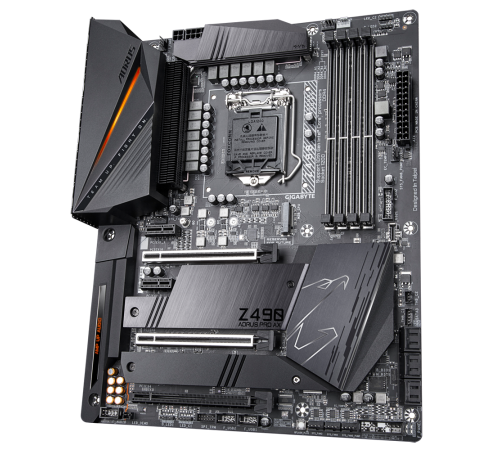 Материнская плата LGA1200 Z490 AORUS PRO AX Gigabyte 4xDDR4 WI-FI Б/У