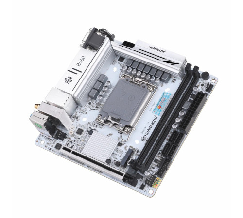 Материнская плата LGA1700 B660M Huananzhi ITX 2xDDR4 Wi-Fi White mini