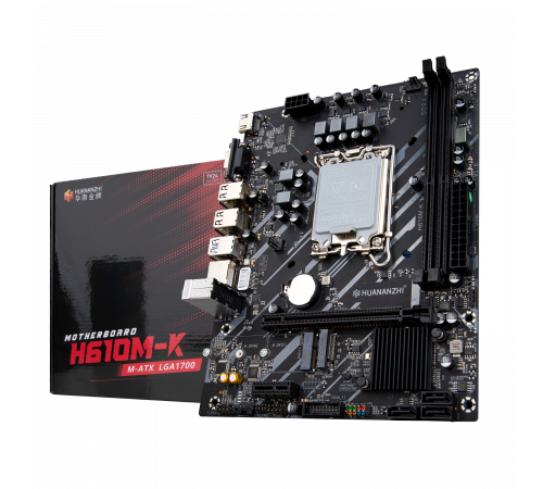 Материнская плата LGA1700 H610M-K Huananzhi 2xDDR4