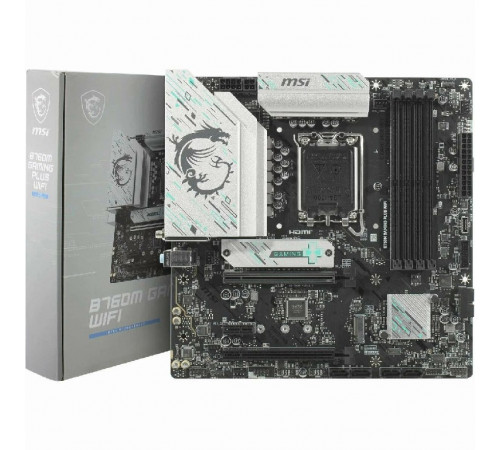 Материнская плата LGA1700 B760M GAMING PLUS MSI 4xDDR4 Wi-Fi
