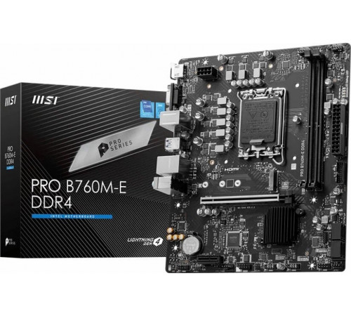 Материнская плата LGA1700 B760M-E PRO MSI 2xDDR4