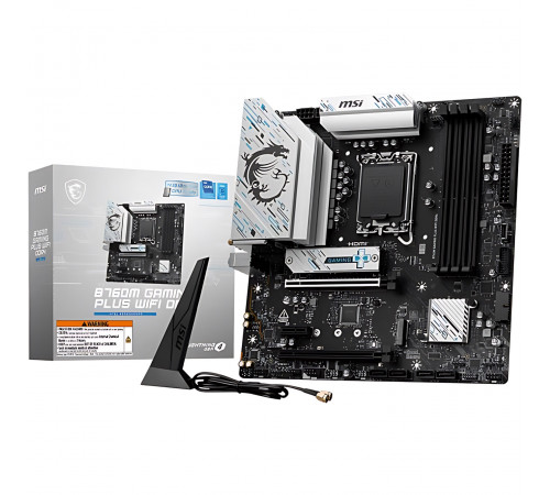 Материнская плата LGA1700 B760M GAMING PLUS MSI 4xDDR5 Wi-Fi Материнская плата LGA1700 B760M GAMING PLUS MSI 4xDDR5 Wi-Fi