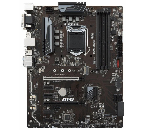 Материнская плата LGA1151v2 Z370 MSI A-PRO 4xDDR4 used