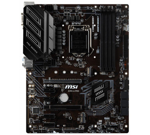 Материнская плата Z390-A PRO MSI LGA1151v2 4xDDR4 6xPCI Б/У